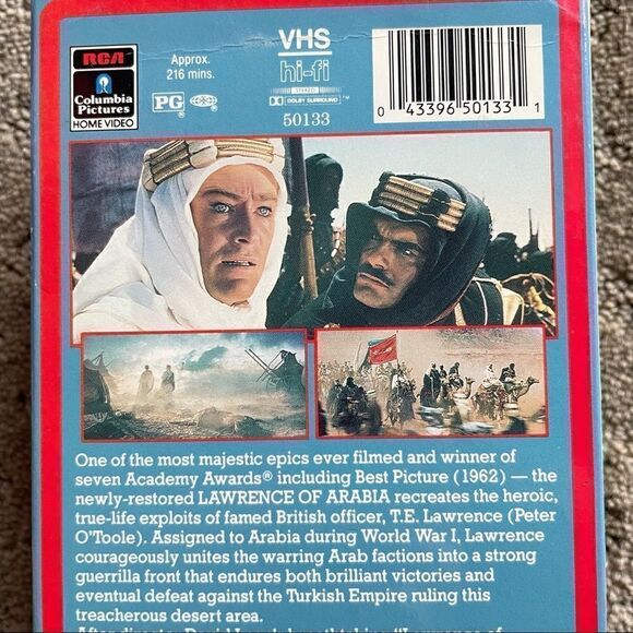 Vintage Lawrence of Arabia VHS 2 Tapes - Picture 5 of 8